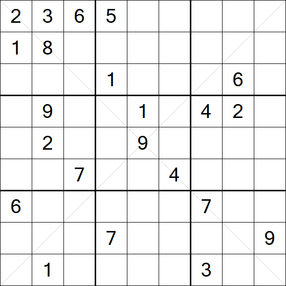 Sudoku X - Difícil