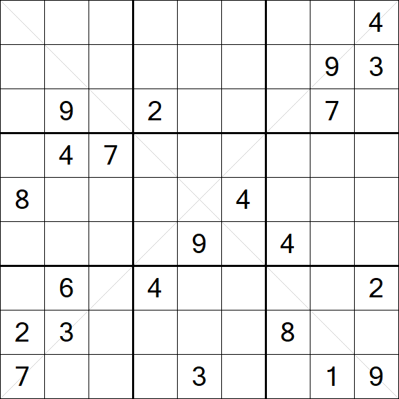 Sudoku X - Difícil