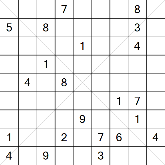 Sudoku X - Difícil