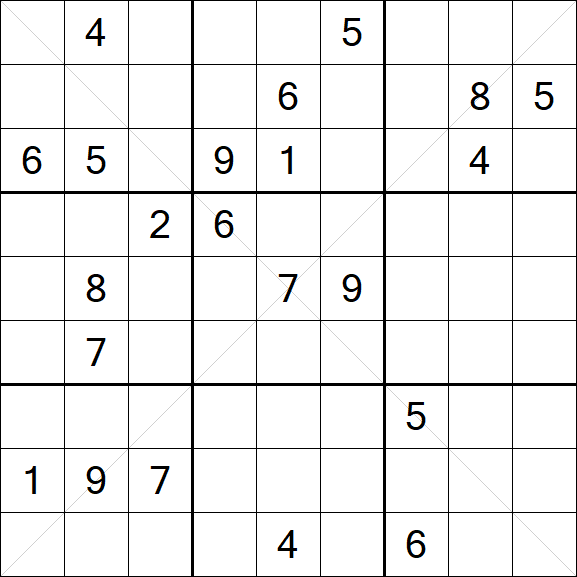 Sudoku X - Difícil