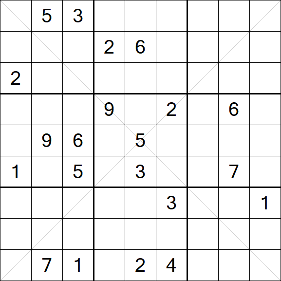 Sudoku X - Hard