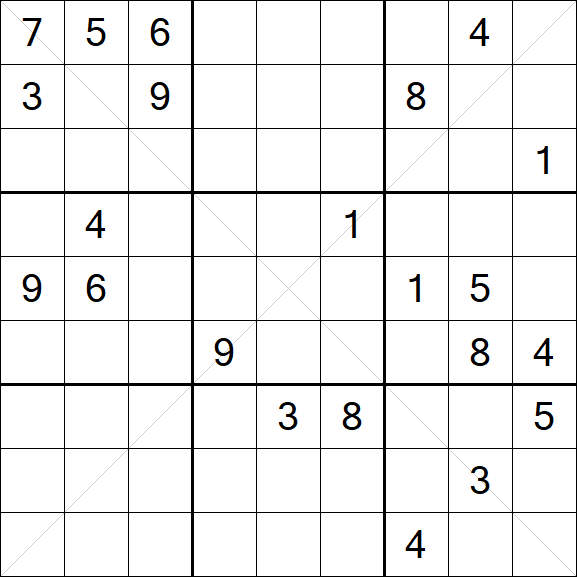 Sudoku X - Hard