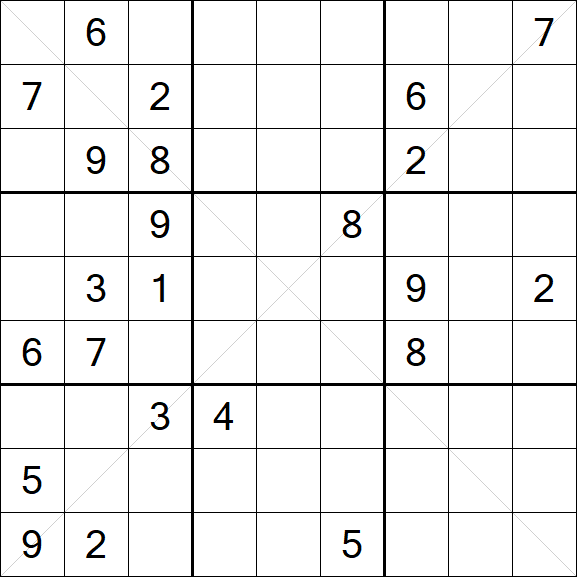 Sudoku X - Difícil
