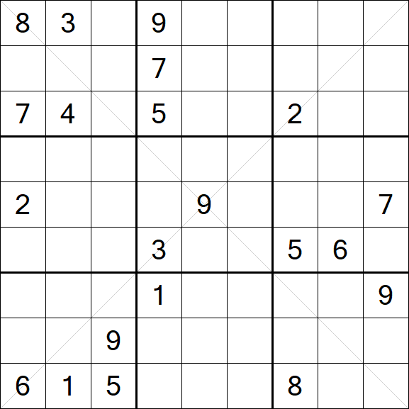 Sudoku X - Difícil