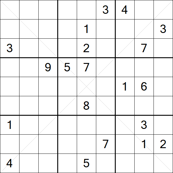 Sudoku X - Difícil