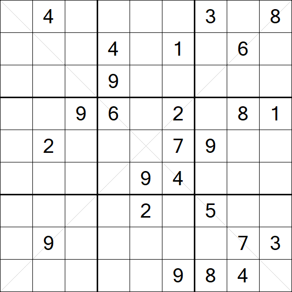 Sudoku X - Difícil