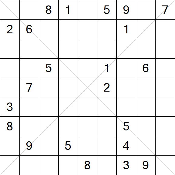 Sudoku X - Difícil