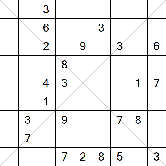 Sudoku X - Difícil