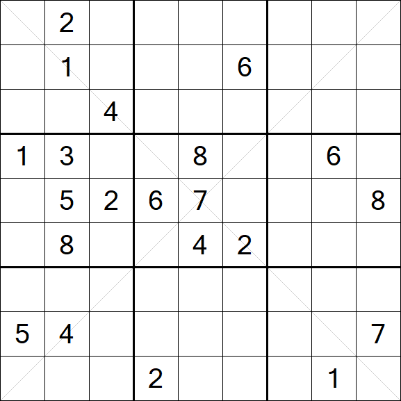 Sudoku X - Difícil