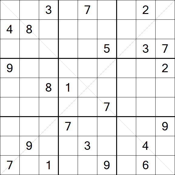 Sudoku X - Difícil