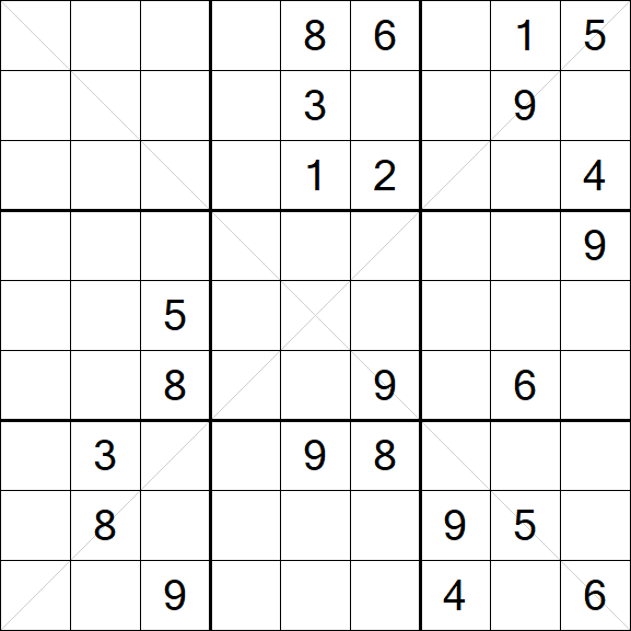 Sudoku X - Difícil