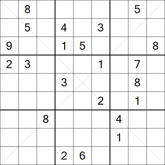 Sudoku X - Difícil