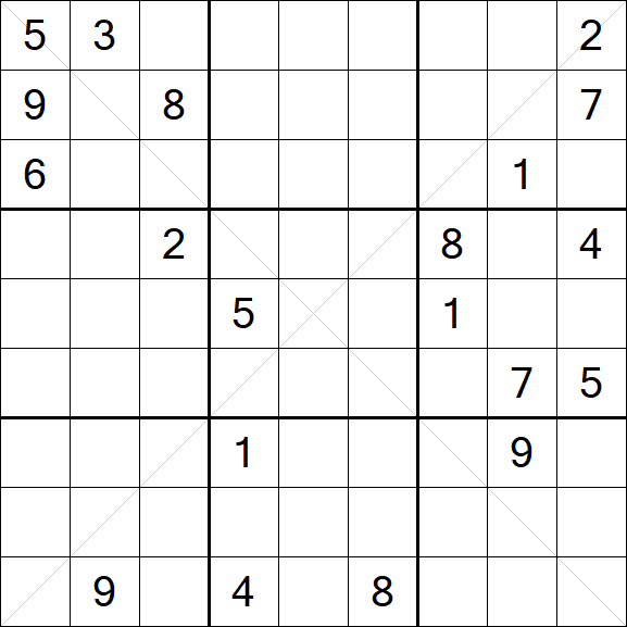 Sudoku X - Difícil