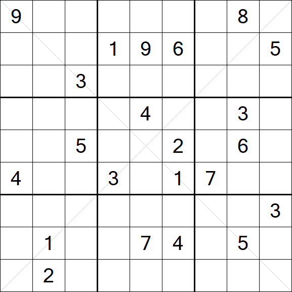Sudoku X - Difícil