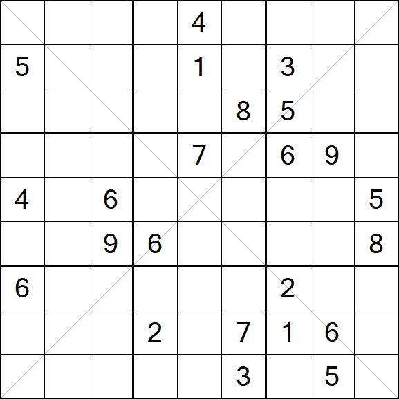 Sudoku X - Difícil
