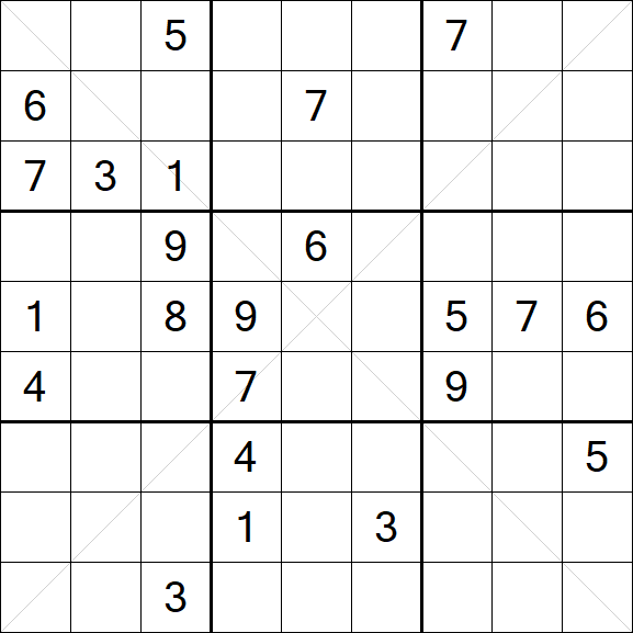 Sudoku X - Difícil