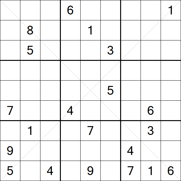 Sudoku X - Difícil