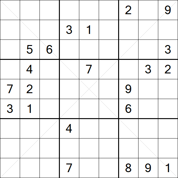 Sudoku X - Difícil