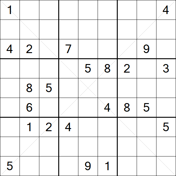 Sudoku X - Hard