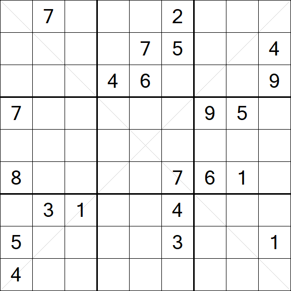 Sudoku X - Hard