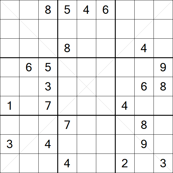 Sudoku X - Hard