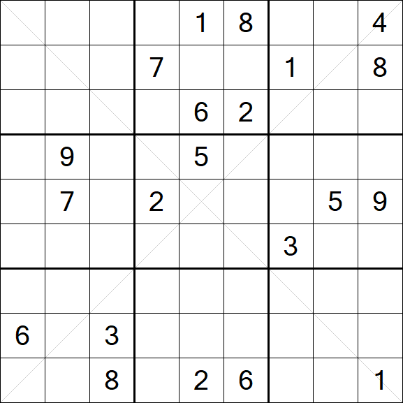 Sudoku X - Hard