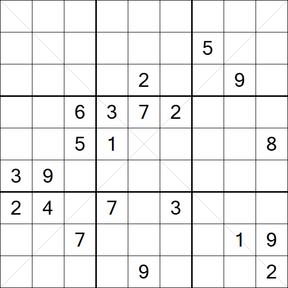 Sudoku X - Hard