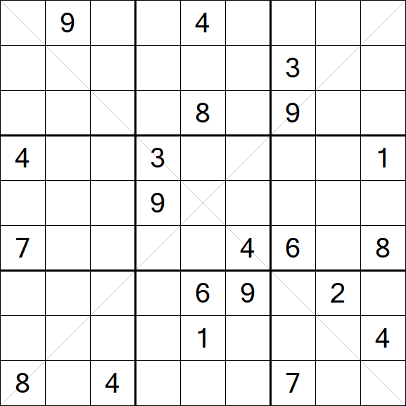 Sudoku X - Hard