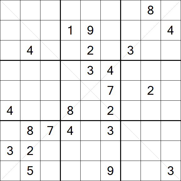 Sudoku X - Hard