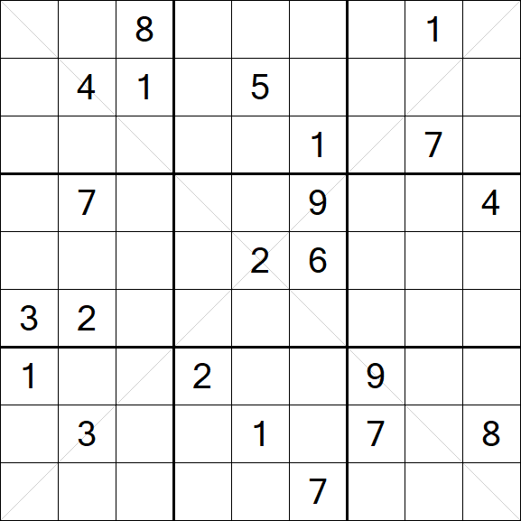 Sudoku X - Hard