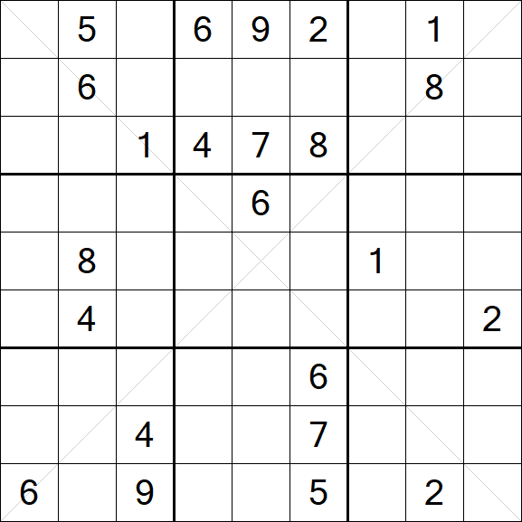 Sudoku X - Hard