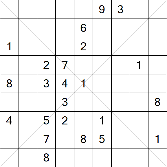 Sudoku X - Hard
