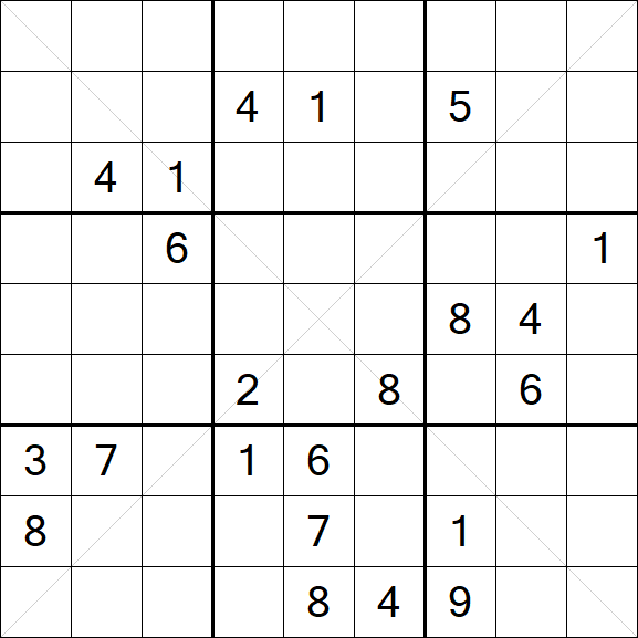 Sudoku X - Hard