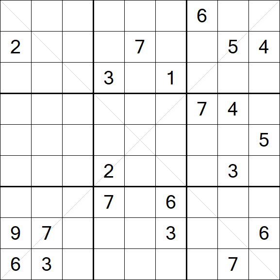 Sudoku X - Hard
