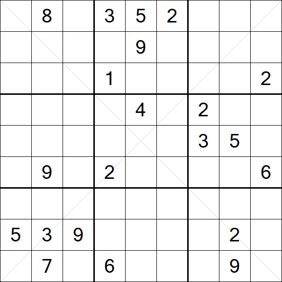 Sudoku X - Schwierig
