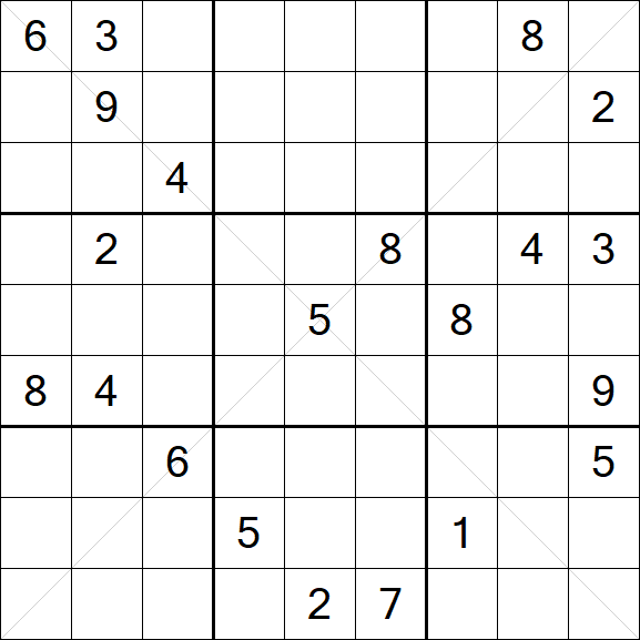 Sudoku X - Difícil