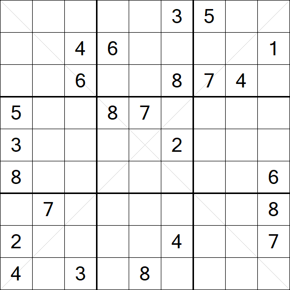 Sudoku X - Difícil