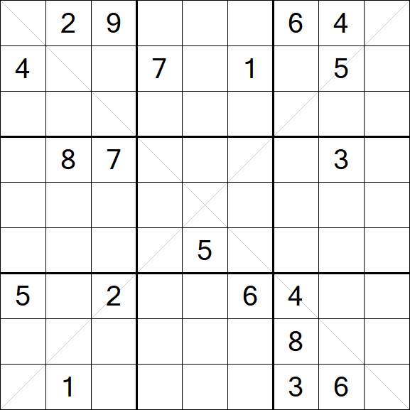 Sudoku X - Difícil
