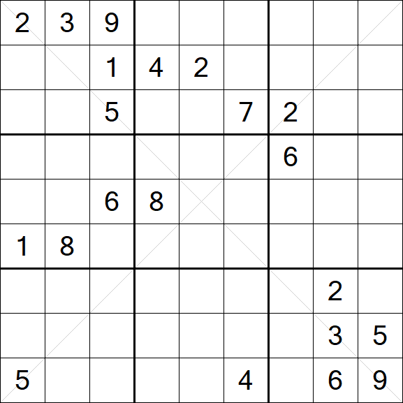 Sudoku X - Difícil