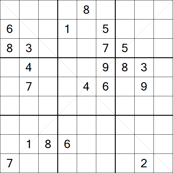 Sudoku X - Difícil