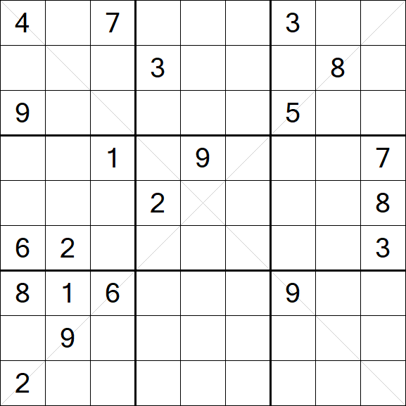 Sudoku X - Difícil
