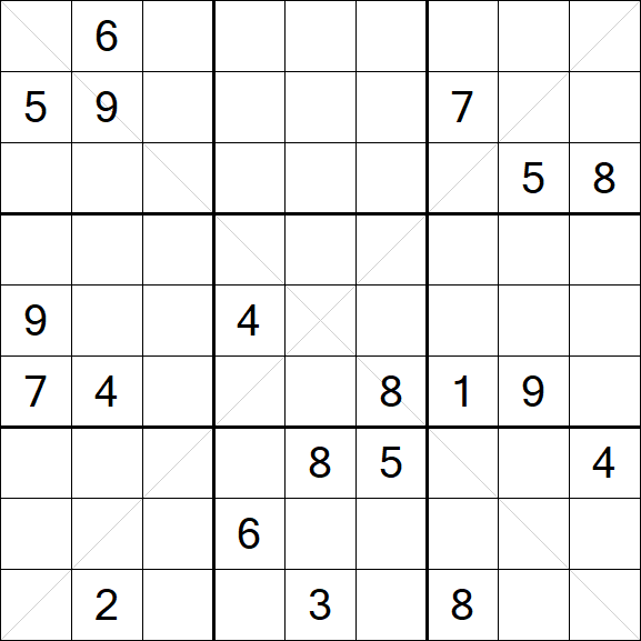 Sudoku X - Hard