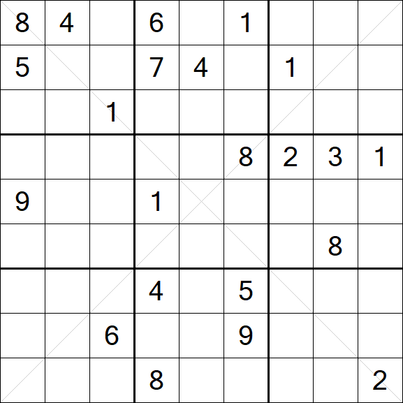 Sudoku X - Hard