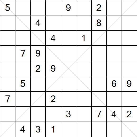 Sudoku X - Hard