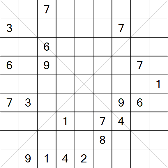 Sudoku X - Hard