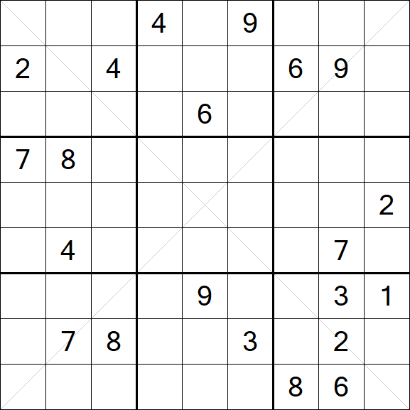 Sudoku X - Hard