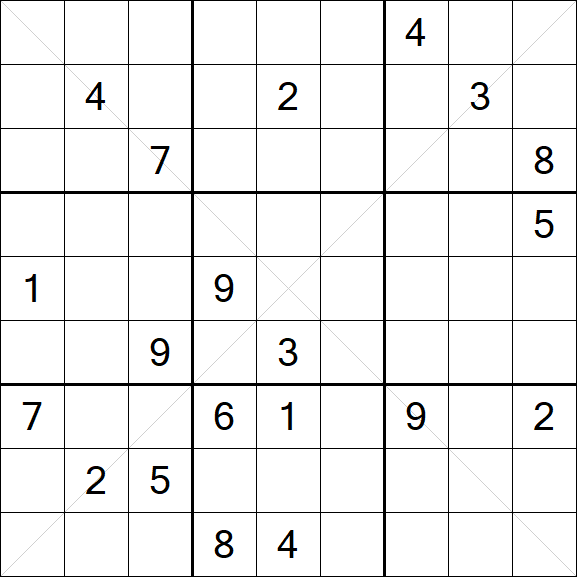Sudoku X - Hard