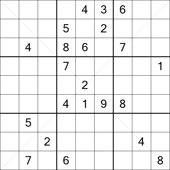 Sudoku X - Difícil