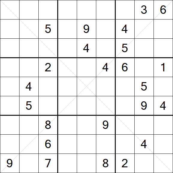 Sudoku X - Difícil