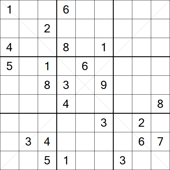 Sudoku X - Difícil